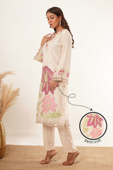 Brocade Kurti Neck Design With Pant