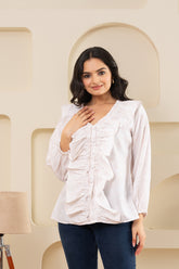 Women floral block printed Top