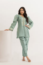 Elegant Chanderi Two-Piece co-ord set for women