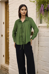 Oversized Olive Green Shirt