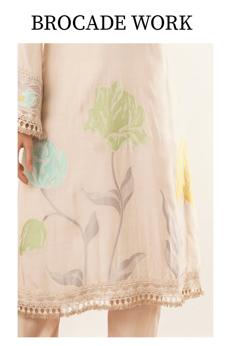 Traditional Brocade Kurti Designs