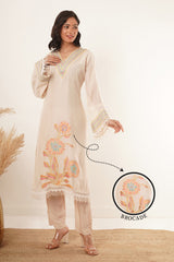 Brocade Kurti With Pants