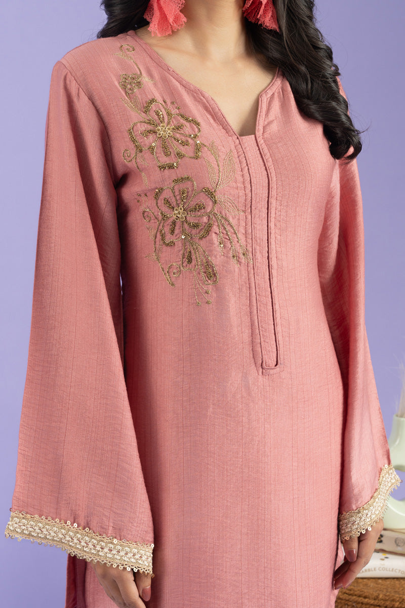 Pink Kurti Set For Women