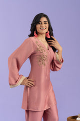 Pink Kurti Set For Women