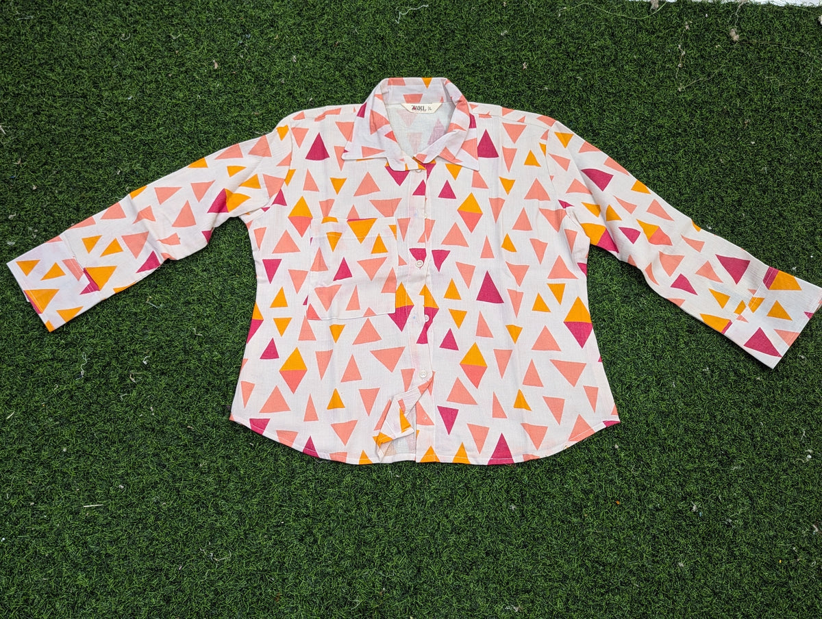 Multicolor Geometric Printed Shirt