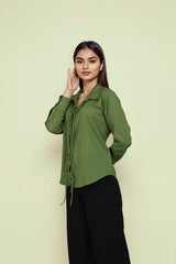 Oversized Olive Green Shirt