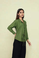 Oversized Olive Green Shirt
