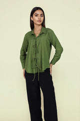 Oversized Olive Green Shirt