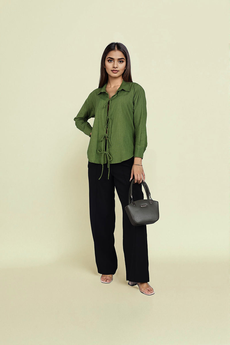Oversized Olive Green Shirt