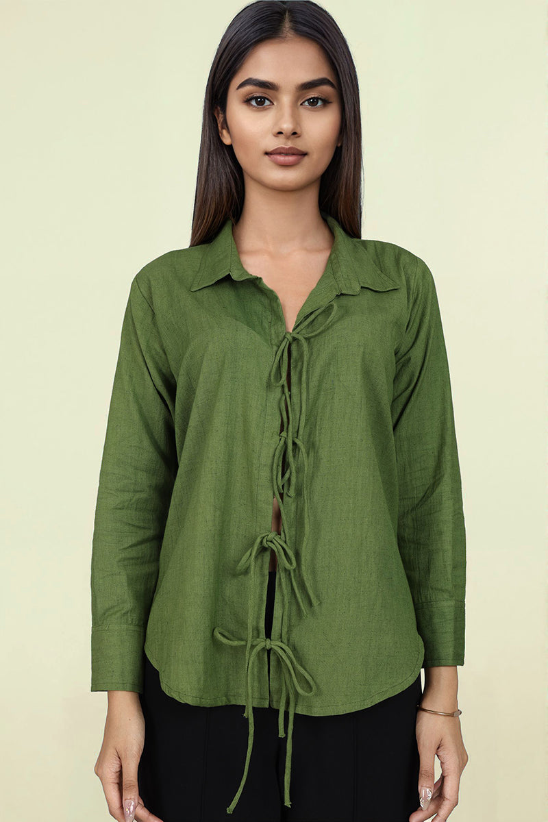 Oversized Olive Green Shirt