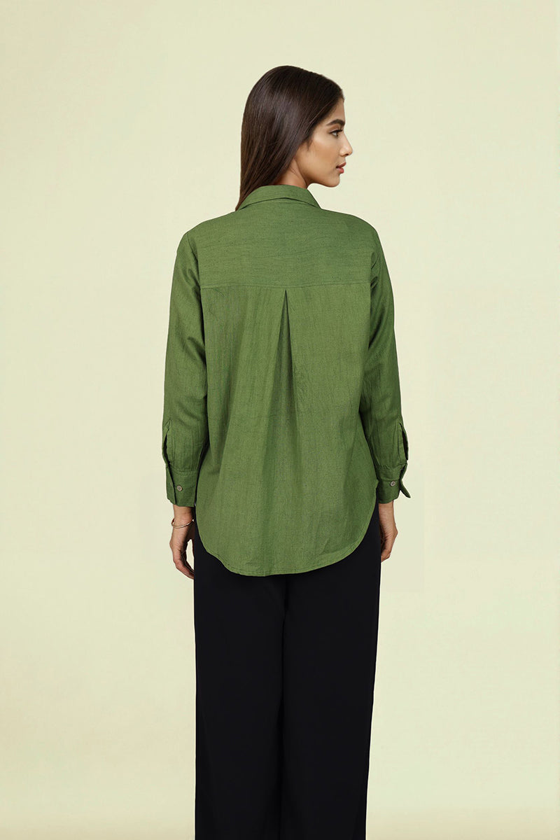 Oversized Olive Green Shirt